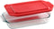 Pyrex Basics 2-qt Oblong with red cover
